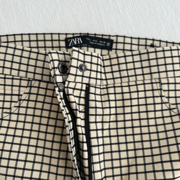 Zara high rise checkered pants - Picture 4 of 5